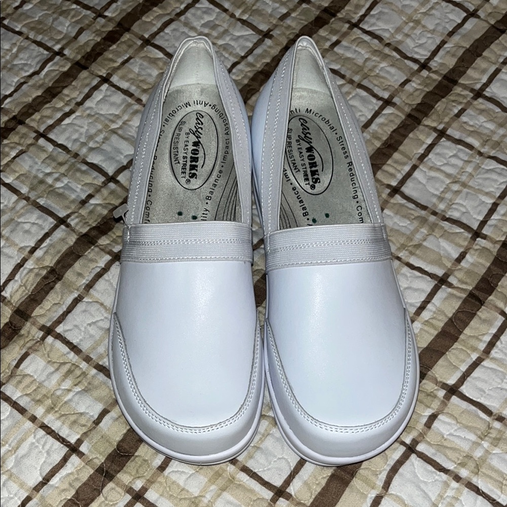 White Slip-On Shoes